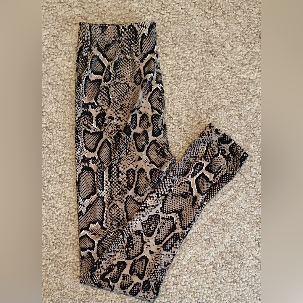 Snake Python Print Leggings Os